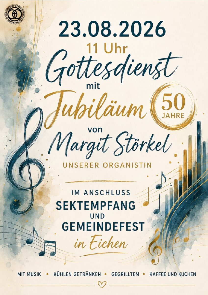 Plakat Jubiläumsgottesdienst