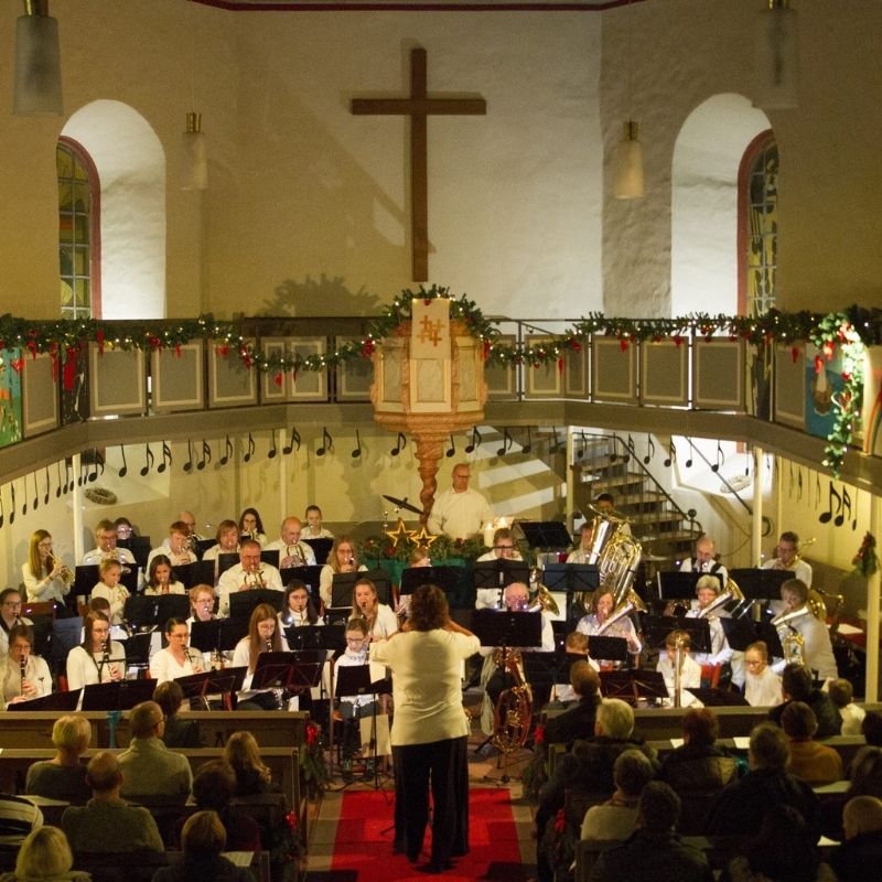 Posaunenchor in der Kirche